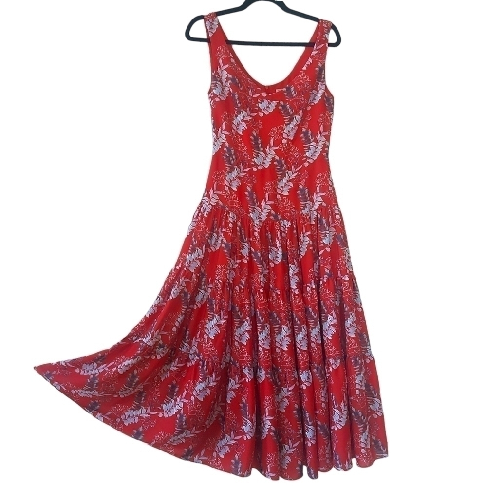 NWOT TRISTAN RED FLORAL MAXI DRESS